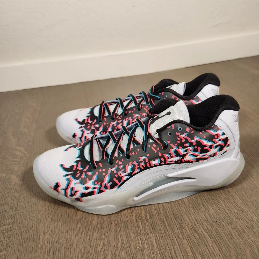 6.5Y Jordan Zion 3 GS Shock World White Black Blue Red FZ4792-060 6.5 8 Women